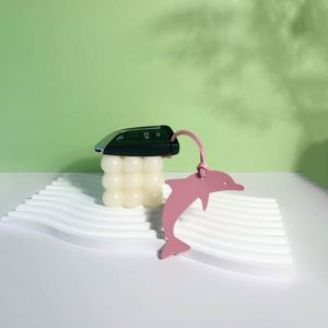 Trendy Dolphin Pendant Pu Leather Sea Marine Animal <b>Keyring</b> <b>Cute</b> Cartoon Bag Charm - Product Image 6