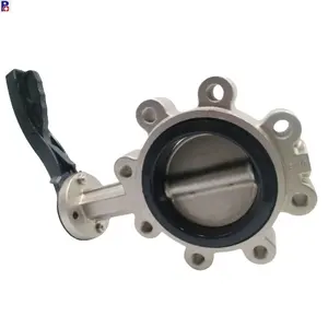Lug Type ductile iron/ carbon steel gear worm operate LT butterfly valve Price List.