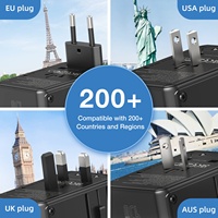 Wontravel 45W sud-africain 3 broches prise USB adaptateur de voyage mondial