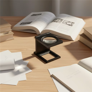 مكبر نقطي 10x 15x ثلاثي الطي لماكينة الطباعة رولاند كوبوري، مصنوع من الفولاذ السبائكي الأسود مع مصباح، صنع في الصين - Product Image 4