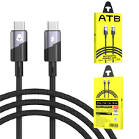 Câble de données intelligent en alliage d'aluminium (1.2M) pour charger le câble de données de téléphone portable