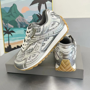 Sneakers <span class=keywords><strong>Basse</strong></span> di Lusso in Mesh con Dettagli a Pois, Tendenza 2025, Scarpe Casual Originali di Design per Camminata - Product Image 2