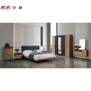 Nordic Nice Design ODM OEM Home MDF Wooden Furniture Bedroom Sets Modern Bed Room Furniture Set