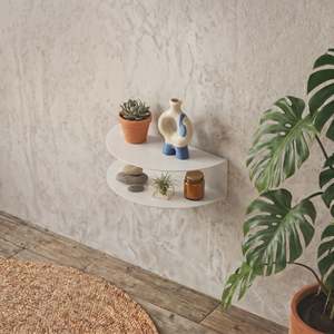 Comodino Flottante in Alluminio Ronda, Finitura Opaca Verniciata a Polvere, Stile Moderno Industriale per Camera da Letto e Soggiorno - Product Image 5