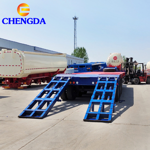 Nouvelle remorque de camion à plateau surbaissé à 4 essieux à col de cygne détachable de 80 tonnes pour le Mali - Product Image 3