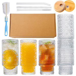 Verre à eau domestique à double paroi, motif haut et court, empilable, pour jus, boissons, thé au lait, bière - Product Image 6