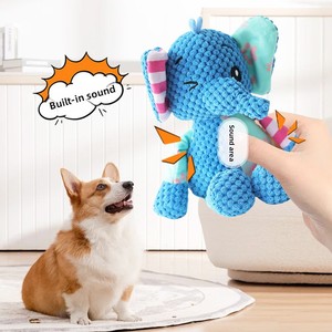 Juguete <span class=keywords><strong>de</strong></span> peluche ecológico para perros, resistente a masticar, alivia el aburrimiento, compañero para perros pequeños, suministros para mascotas Teddy Golden Retriever - Product Image 2