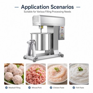 Máquina de Alta Eficiencia para Pulpar y Batir Carne de Pescado, <span class=keywords><strong>Pollo</strong></span>, Res y Cordero para Albóndigas - Product Image 6