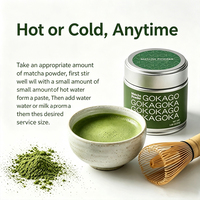 Matcha en Polvo de Alta Calidad, Grado 5A |   Primera Cosecha, Sabor Umami Rico y Suave, Vegano, Sin Gluten, para Lattes y Smoothies, 1.06oz