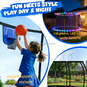 Trampoline rond Zoshine pour enfants avec toboggan, pour jardin extérieur, 8FT, 10FT, 12FT, 14FT, 16FT, en forme de citrouille - Product Image 5