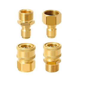 Raccord rapide en laiton M22 x 1,5 pour adaptateur de tuyau de nettoyeur haute pression, connecteur mâle-femelle - Product Image 2