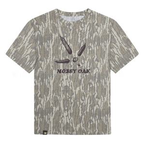 T-shirt pour <span class=keywords><strong>femme</strong></span> en coton biologique respirant à manches courtes et col rond, imprimé personnalisé, décontracté, ample, camouflage - Product Image 1