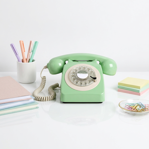 Téléphone fixe rétro à cadran rotatif en ABS de style antique avec sonnerie mécanique – Téléphone filaire traditionnel – Vente en gros - Product Image 5