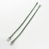 Bracelet en Moissanite en Gros, Argent S925, Anti-ternissement, Couleur D, Solitaire Rond Serti Clos, Minimaliste, Cadeau pour Elle