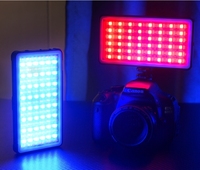 Luce LED RGB Portatile per Studio, Selfie, Fotografia, Streaming Live, Video YouTube, TikTok, Kit di Illuminazione Dimmerabile con Clip D02