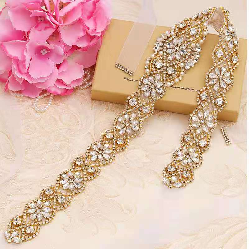 Crystal Waist Belt - Elegant Bridesmaid Wedding Dress Accessory