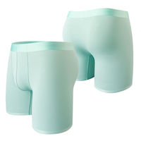 Nouvel arrivage de caleçons sans couture à séchage rapide jambe longue maille à angle plat respirant ceinture élastique sous-vêtements et boxeurs pour hommes