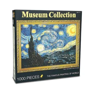 1000 Mảnh Ghép Hình Câu Đố-đêm đầy sao Vincent willem Van Gogh ghép hình câu đố cho người lớn