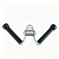 Poignée de câble rotative en V robuste et portable en acier inoxydable pour entraînement multi-angles des triceps et machine à câbles de musculation