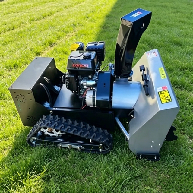 All Terrain Robotic Snow Blower with Wireless Remote and Intelligent Navigation System
