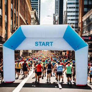 Bơm <span class=keywords><strong>h</strong></span>ơi khổng lồ bắt đầu dòng quảng cáo vòm tùy chỉnh tổ chức sự kiện giàn với logo in ấn cho MARATHON, chủng tộc & thể thao chương trình khuyến mãi - Product Image 3