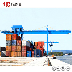 ساحة حاوية تحميل الإطارات المطاطية وتفريغ الحاويات المثبتة على السكك الحديدية رافعة جسرية - Product Image 4