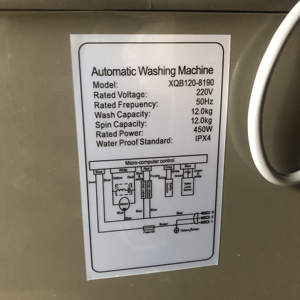 <span class=keywords><strong>Lavadora</strong></span>/Secadora Automática Todo en Uno HACHIMA de Más de 12 KG, Eficiencia Energética Grado 1, Carcasa de Plástico, Uso Comercial, 1 Año de Garantía - Product Image 6