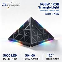 Panneau LED programmable RGBIC Matrix Pixel Dj Triangle Par Lights DMX 512