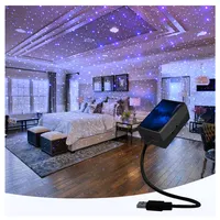 Проектор звездного неба, usb-проектор, Звездный Ночной светильник, проектор для детской комнаты, звуковая активация для комнаты и вечеринки