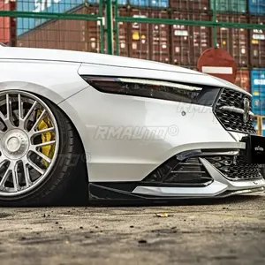 For Accord Body Kit Bumper <b>Splitter</b> Glossy Black YOFER Style Front Bumper <b>Lip</b> for Honda Accord 11th Gen 2023 Car Accessories - Product Image 5