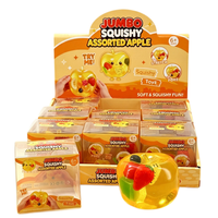 Jouets Squishy Géants à Faible MOQ, Thème Fruits (Banane, Fraise, Pomme) avec Boîte, Jouets Squishy en Gros pour Soulagement du Stress