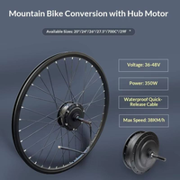 Kits de conversion de vélo électrique DIY haute puissance 350W 500W 36V 48V avec moteur de roue 20"-28" et écran LCD