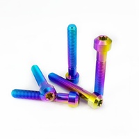 Baut Torx Flens Titanium GR5 M8*55, Sekrup Ti Berbentuk Chamfer, Pengganti untuk Dudukan Motor Sur-ron Ultra Bee