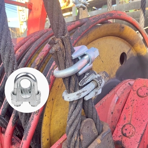 Abrazadera <span class=keywords><strong>de</strong></span> Cable <span class=keywords><strong>de</strong></span> Acero Galvanizado con Tapa Antideslizante, Tamaños Personalizables, Gran Venta - Product Image 4