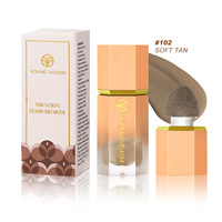 Haute qualité 3 couleurs tridimensionnel approfondissement du visage Contour maquillage fond de teint liquide longue durée