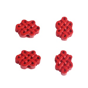 Chinese Knot Lucky Beads Spacers Natural Raw Cinnabar DIY Jewelry Accessories 10mm <b>Red</b> For <b>Bracelets</b> Necklaces - Product Image 5