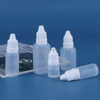 Squeeze Soft 3 ml 3 ml 5ml 10ml 15ml 30ml Distributeur d'huile liquide PE LDPE gouttes pour les yeux flacon compte-gouttes avec bouchon inviolable