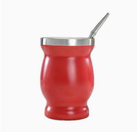 Tasse à Yerba Maté en Acier Inoxydable 304 de 8 oz, Double Paroi Isolée Sous Vide, Isolation Thermique 12-24h, Forme Gourde Portable
