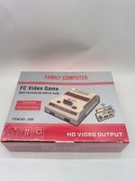 Console de jeu vidéo filaire HD HB-103 pour FC, avec deux manettes de combat, machine rouge et blanche