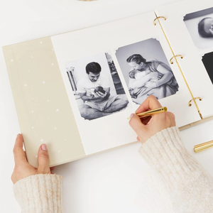 Cadeau de fête prénatale <span class=keywords><strong>Livre</strong></span> de souvenirs pour bébé <span class=keywords><strong>Livre</strong></span> de <span class=keywords><strong>citations</strong></span> pour enfants en lin - Product Image 3