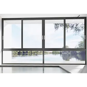 Suppliers frame profiles import double pane fixed thermal break double glazed french material for sliding windows and doors