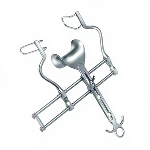 เครื่องมือผ่าตัดเปิดหน้าท้องแบบ Balfour Abdominal Retractor พร้อมใบมีดด้านข้างแบบเจาะรู ผลิตจากเหล็กกล้าไร้สนิมเยอรมัน ใช้ซ้ำได้ - Product Image 2