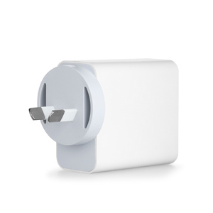 Rcm Certificado Au <span class=keywords><strong>Aud</strong></span> Enchufe de pared Puertos duales Tipo C Usb a Pd Qc3.0 Cargador súper rápido Power Brick 45W para teléfono SAMSUNG - Product Image 2