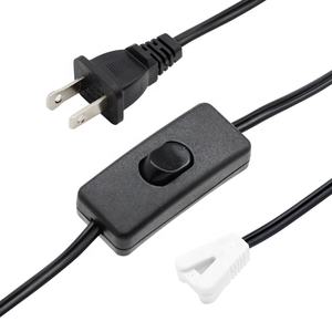 在线NEMA 1-15P电力电缆，带2针P架偏振美国标准电子灯箱开关铜导体 - Product Image 1