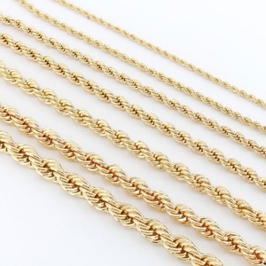 Cadena de Acero Inoxidable Plateada y de Oro Sólido de 18k, Moderna, Duradera y Resistente a la Decoloración, para Hombres y Niños - Product Image 5