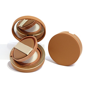Boîtier compact marron premium 13g avec miroir et emballage séparé pour produits de maquillage – <span class=keywords><strong>Crème</strong></span> BB en coussin - Product Image 3