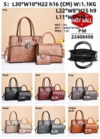 Nouvelle collection 2026 : Sacs à main de luxe 3 pièces en cuir PU pour femmes, avec portefeuille et sacs à bandoulière en nylon à fermeture éclair