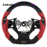 Volant en fibre de carbone LED personnalisable pour Lexus IS ISF RC CT NX IS250 IS300 IS350 RC300 RC350
