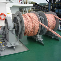 Applicable au treuil d'amarrage hydraulique à double tambour 20T en polyester ou en polyamide