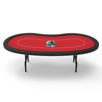 Luckyh — Table de Poker avec jambes pliantes, bas-prix, personnalisé, en forme de haricots, Texas Holden